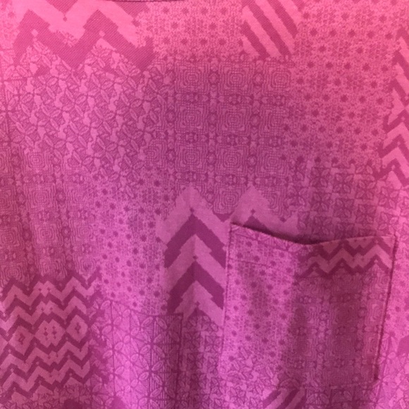 LulaRoe dress (Carly) Pink patterned NWT - Picture 3 of 3